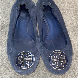 Tory Burch navy flats